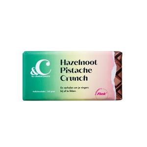 &C Hazelnoot Pistache Crunch - Melk Chocolade