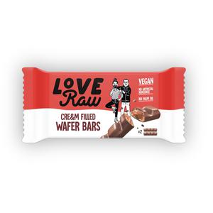 LoveRaw Cream Filled Wafer Bars Chocolate Vegan