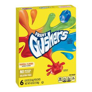 General Mills Fruit Gushers Tropical Flavors 136g