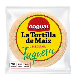 Nagual Authentieke Mexicaanse witte mais Tortilla's O 12cm 20 stuks