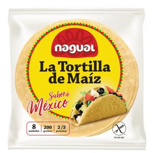 Nagual Authentieke Mexicaanse gele mais Tortilla's O 15cm 8 stuks