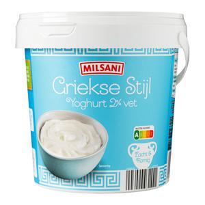 Milsani Griekse stijl yoghurt 2% vet