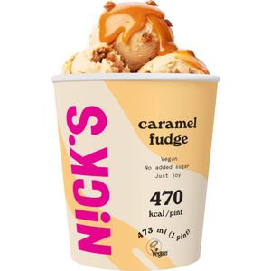 Nick's Icecream vegan caramel fudge