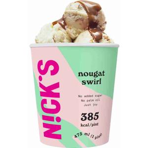 Nick's Icecream nougat swirl