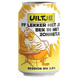 t Uiltje session IPA ff lekker met je bek in het zonnetje