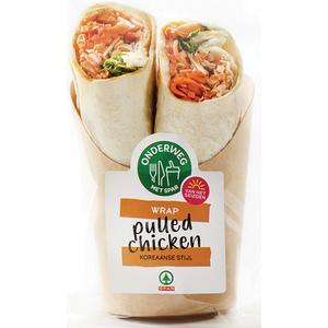 Spar wrap pulled chicken