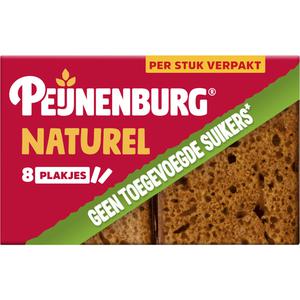 Peijnenburg Ontbijtkoek naturel per stuk verpakt