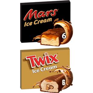 Mars & Twix ijsjes voordeelpakket