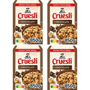 4 x Quaker Cruesli chocolate voordeelpak