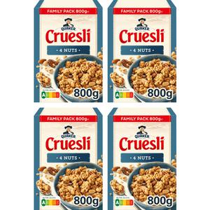 4 x Quaker Cruesli 4 nuts voordeelpak