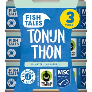 Fish Tales Tonijn in water 3-pack