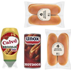 Unox broodje hotdog pakket