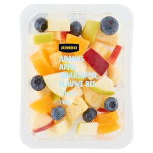 Jumbo Fruitstukjes Ananas, Appel, Sinaasappel & Blauwe Bes 250G