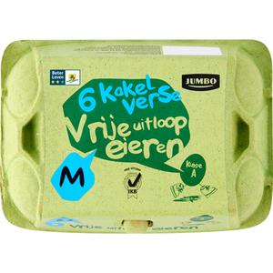 Jumbo Vrije Uitloop Eieren M 6 Stuks