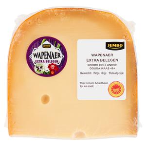 Jumbo Wapenaer Extra Belegen Noord Hollandse Gouda-Kaas 48+ ca. 393g