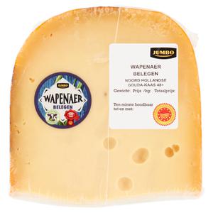 Jumbo Wapenaer Belegen Noord Hollandse Gouda-Kaas 48+ ca. 400g