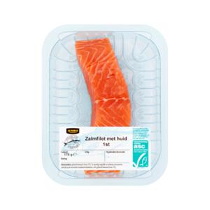 Jumbo Verse Zalmfilet met Huid 170g