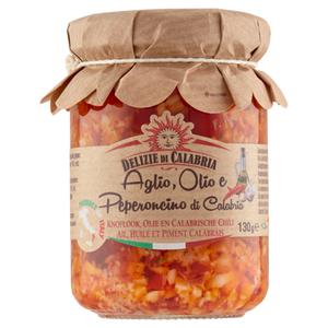 Delizie Di Calabria Knoflook, Olie en Calabrische Chili 130g