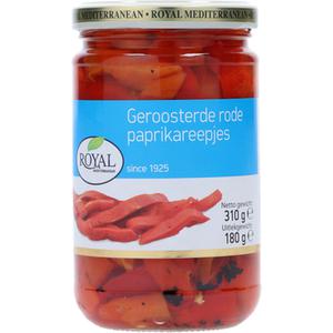 Royal Mediterranean Geroosterde Rode Paprikareepjes 310g