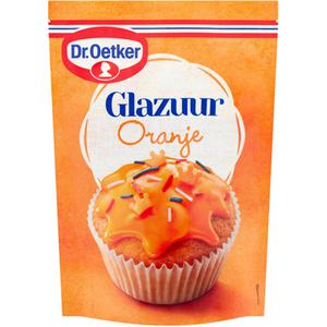 Dr. Oetker Glazuur oranje cupcake taart versiering