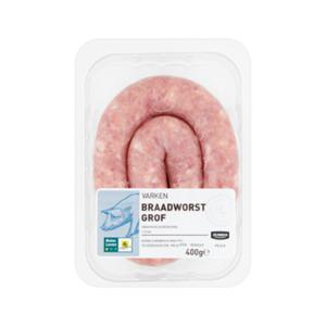 Jumbo Varken Braadworst Grof 400g