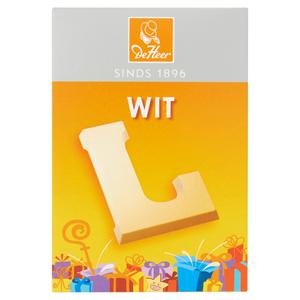 Baronie Chocoladeletter wit (willekeurige letter)