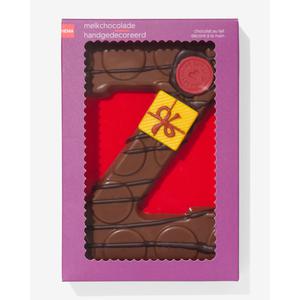 Hema handgedecoreerde chocoladeletter melk Z 200gram