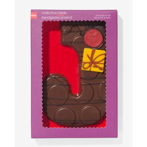 Hema handgedecoreerde chocoladeletter melk J 200gram