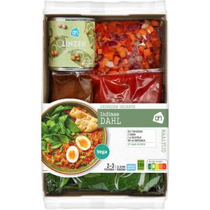 Gesneden verspakket Indiase dahl