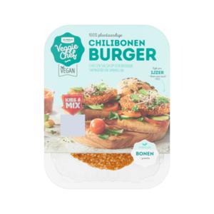 Jumbo Veggie Chef Vegetarische Chilibonen Burger 2 stuks