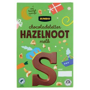 Jumbo Chocoladeletter Hazelnoot Melk S 160g