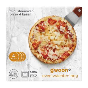 g'woon mini steenoven pizza 4-kazen