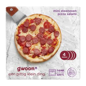 g'woon mini steenoven pizza salami