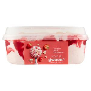 g'woon aardbei witte chocolade