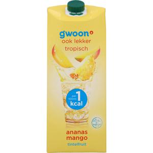 g'woon tintelfruit 1kcal ananas mango