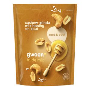 g'woon cashew-pinda mix honing en zout