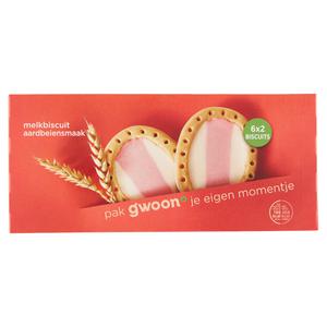 g'woon melkbiscuit aardbei