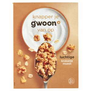 g'woon krokante muesli luchtig