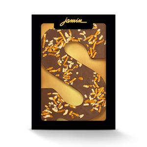 Jamin caramel pretzel chocoladeletter melk