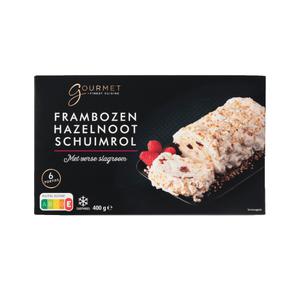 Gourmet Frambozen hazelnoot schuimrol