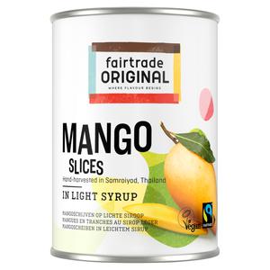 Fairtrade Mango schijven op lichte siroop