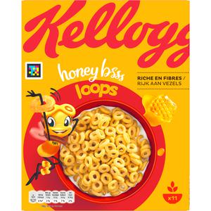 Kelloggs Gemengde volkorengraan honey loops