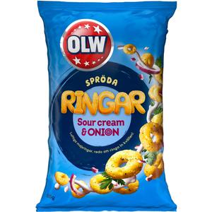 OLW Ringar Sour Cream & Onion 85g