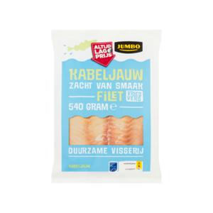 Jumbo Kabeljauwfilet Diepvries 540g