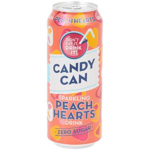 Candy Can Sparkling Peach Hearts Drink Zero Sugar