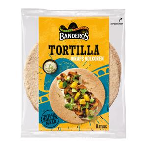 Banderos Tortilla wraps volkoren 8 st.