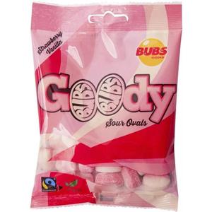 Bubs Goody Sour Strawberry & Vanilla 90g