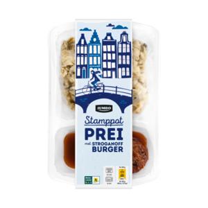 Jumbo Stamppot Prei met Stroganoffburger 500g