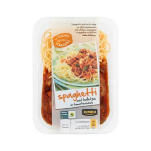 Jumbo Spaghetti met Balletjes in Tomatensaus 450g