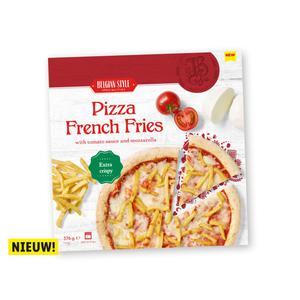 Belgian Style Pizza met frietjes